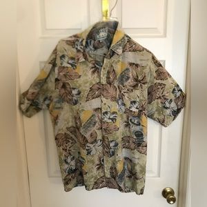 Floral, aloha Hawaiian style shirt.